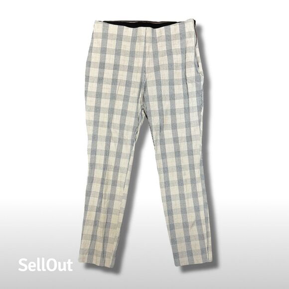A New Day Pants - A New Day Women's Plaid Side Zipper Dress Pants Size 28 Multicolor